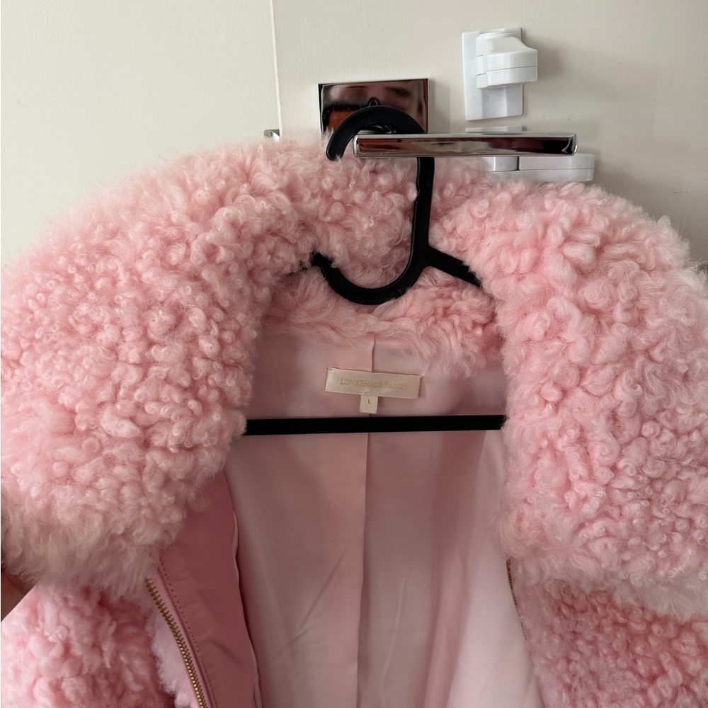 Loveshackfancy Pink Shearling Jacket - image 8
